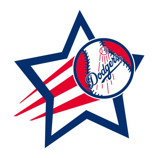 Los Angeles Dodgers Baseball Goal Star logo iron on paper